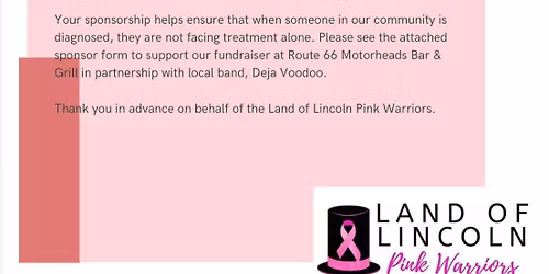 Land of Lincoln Pink Warriors Fundraiser 