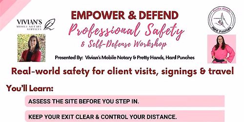 Professional Safety & Self-Defense Workshop