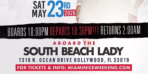 MIAMI NICE 2026 MEMORIAL DAY WEEKEND ANNUAL ALL WHITE YACHT PARTY