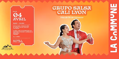 \ud83d\udc83 Soir\u00e9e de fin de trimestre \u2013 Grupo Salsa Cali Lyon