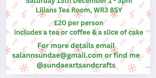 Christmas craft workshop and make 2 gift box Christmas crackers