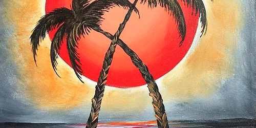 \ud83c\udf19\u2728 \u201cPaint and Sip: Ethereal Ruby Moon\u201d