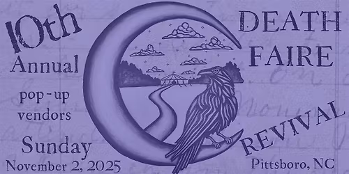 Pop up Vendor Tix for 10th Annual Death Faire Revival