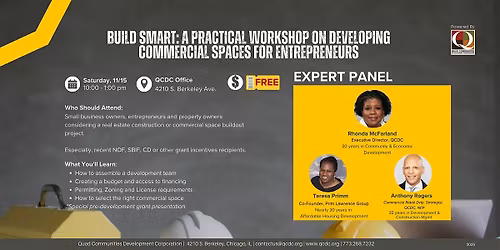Build Smart:  A Practical Workshop on Developing  Commercial Spaces