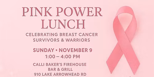 Pink Power Lunch Celebrating Breast Cancer Survivors & Warriors