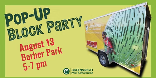 Pop-Up Party at the Park - Barber Park