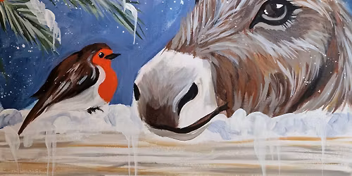 Donkey Festive Painting Event at Kitchen at Quantock Lakes