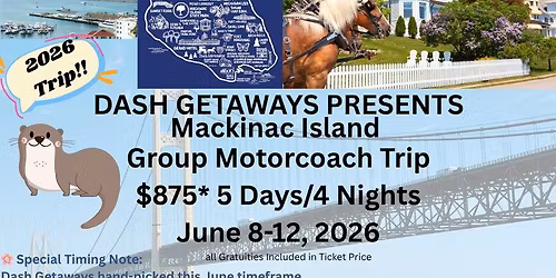 2026 Trip! Mackinac Island (During the Lilac Festival)