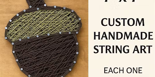 Acorn String Art Class