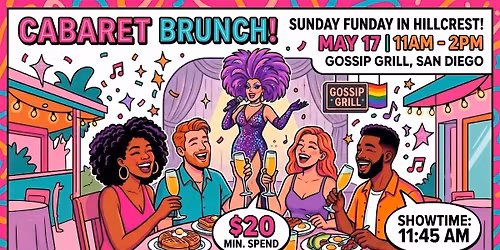 Cabaret Drag Brunch - Gossip Grill