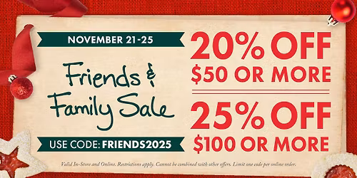 Stonewall Kitchen Friends & Family Sale 