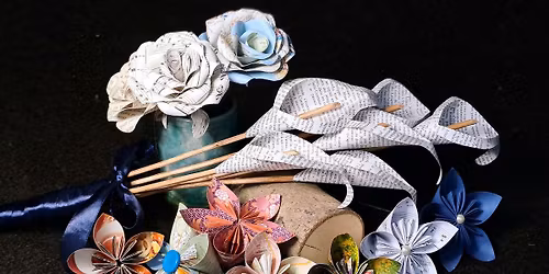 Book paper flower workshop (afternoon)