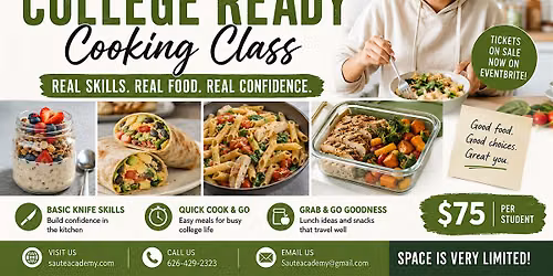College Ready Cooking Class!