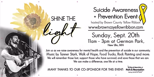 Shine the Light- Suicide Awareness + Prevention Event