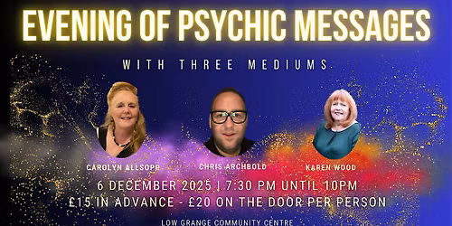 Evening Of Psychic Messages