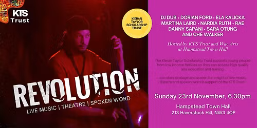 Revolution - a night of music and theatre to support artists of the future