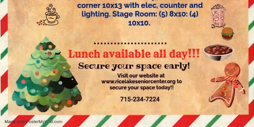 Rice Lake Senior Center Vendor & Craft Sale