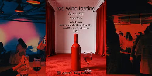 Ken au Vin presents: Red Wine Tasting @ baby battista wine bar
