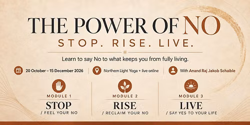 THE POWER OF NO-STOP-RISE-LIVE-  in person and online
