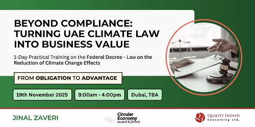 Beyond Compliance: Turning UAE Climate Law into Business Value