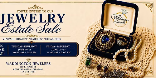 Waddington Jewelers' Estate Inventory Sale