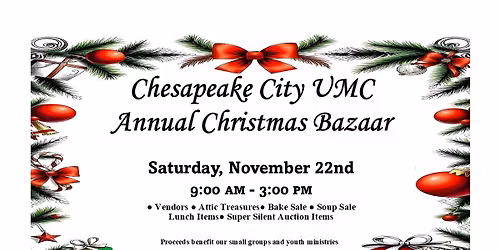 Chesapeake City UMC Annual Christmas Bazaar