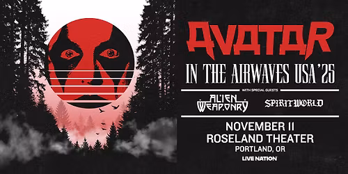 AVATAR \u2013 IN THE AIRWAVES \u2013 USA 2025 at Roseland Theater