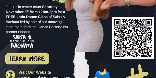Free Latin Dance Class @Westshore Plaza Mall in Center Court!