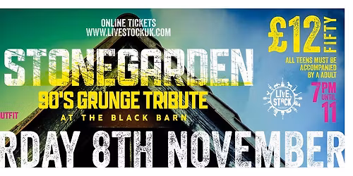 \ud83c\udfb8 Stonegarden + Rite Off \u2013 Live at The Black Barn \ud83c\udfb8