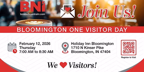 Bloomington One Visitor Day