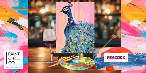 Portsmouth Paint \u2018n\u2019 Sip - \u201cPeacock\u201d