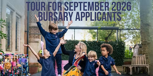 Tour for  September 2026  Bursary Applicants