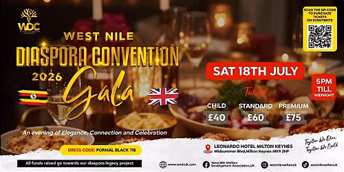 West Nile Diaspora Convention: Fundraising Gala Dinner