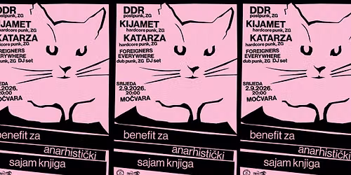 Benefit ZASK: DDR, Kijamet, Katarza, Foreigners Everywhere
