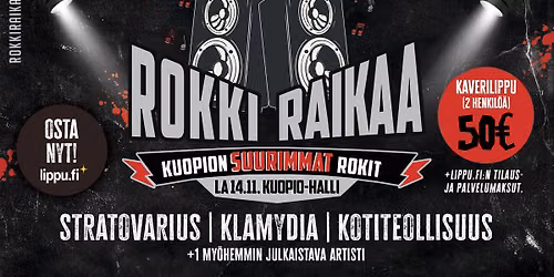 Rokki Raikaa - Kuopion suurimmat rokit la 14.11.2026