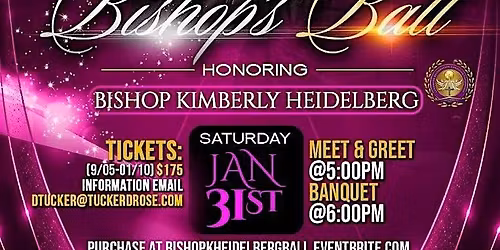 2026 Inaugural Ball honoring Bishop Kimberly Heidelberg