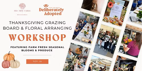 Autumn Harvest Grazing Board and Flower Arranging Workshop