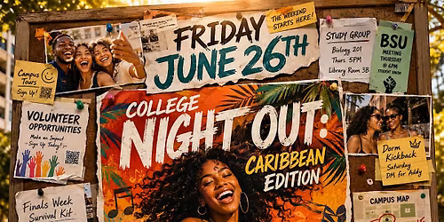 College Night Out: Caribbean Edition @ Bar 13 Rooftop: Free Entry with RSVP