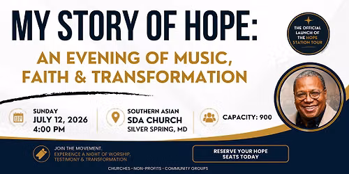 My Story Of Hope: An Evening of Music, Faith & Transformation