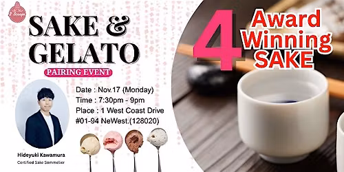 SAKE & GELATO Pairing