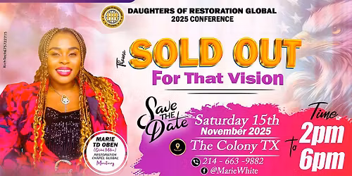 SOLD OUT FOR THAT VISION 2025