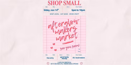 Afterglow Makers Market | Sip, eat, and shop at NOHO brewery