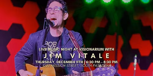 \u2728 Live Music Night with Jim Vitale! \u2728