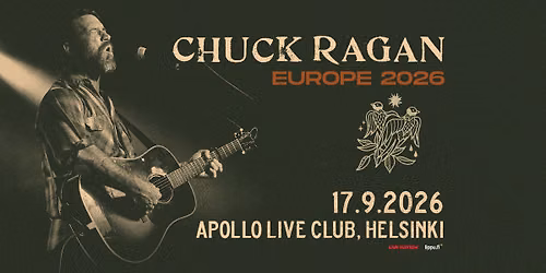 Chuck Ragan (US) - Europe 2026 Tour, Apollo Live Club, Helsinki 17.9.2026