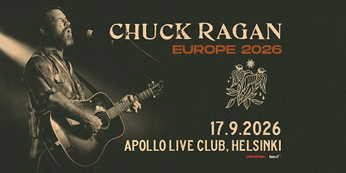 Chuck Ragan (US) - Europe 2026 Tour, Apollo Live Club, Helsinki 17.9.2026