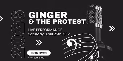 Live Music: Ginger & the Protest at Henny Macks