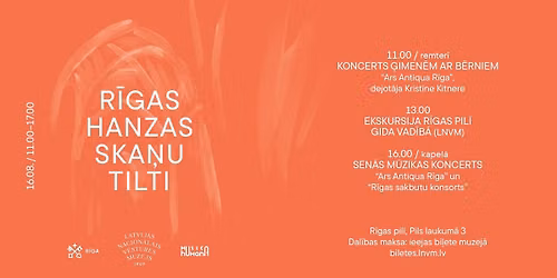 Pas\u0101kums "R\u012bgas Hanzas ska\u0146u tilti" 16. august\u0101 R\u012bgas pil\u012b