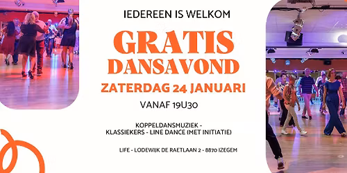 Gratis dansavond koppeldans en line-dance