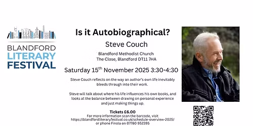 Is it Autobiographical - book talk with Steve Couch