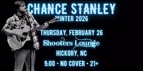 Chance Stanley at Shooters Lounge of Viewmont, Hickory, NC